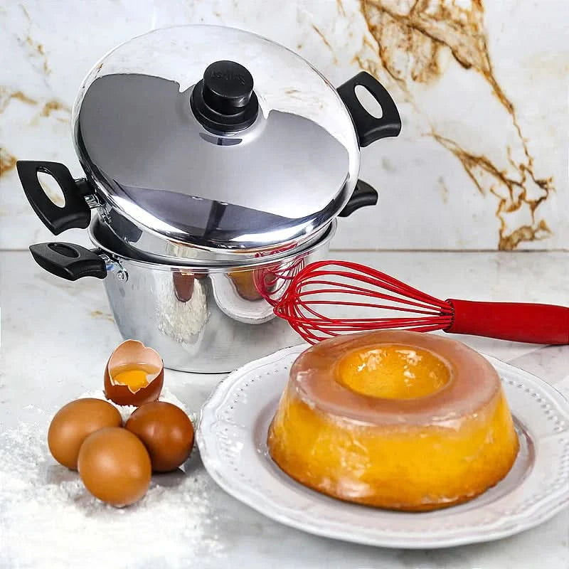 Forma Pudim Alumínio Grande Dupla Receita Ideal para Banho Maria