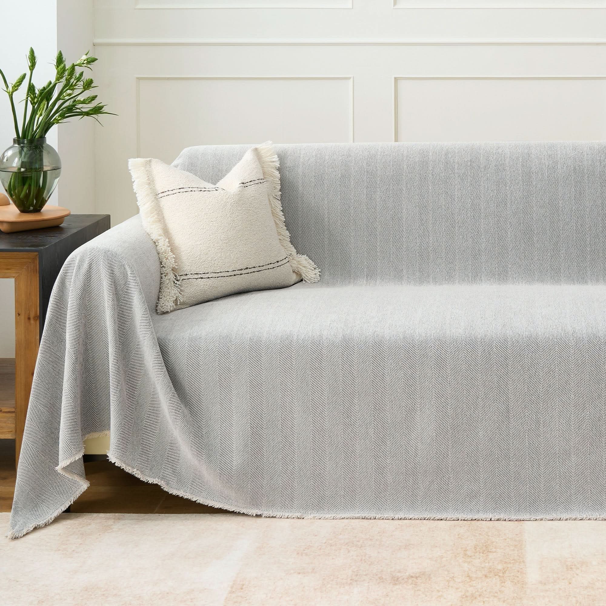 Capa de Sofá Espinha de Peixe Pet-Friendly Durável Premium Best Seller