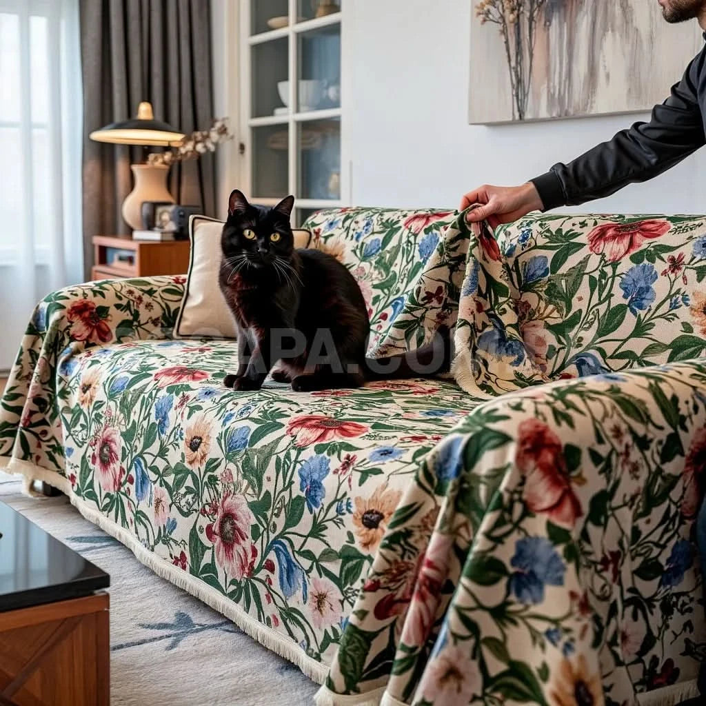 Capa Sofá Anti Gatos Premium | Anti Arranhões e Antiderrapante | Proteção Total Pets