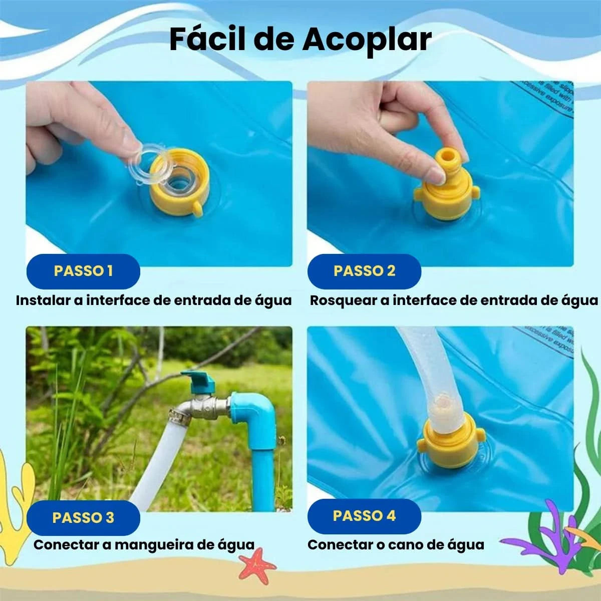 Brinquedo Inflável Tapete de Água para Crianças 100/170cm