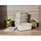 Kit 12 Potes Plástico 1 Litro com Tampa Hermética, Multiuso Cozinha, Marmita e Armazenamento de Alimentos