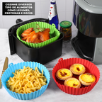 Kit 5 Formas de Silicone Air Fryer e Microondas - Entrega Grátis