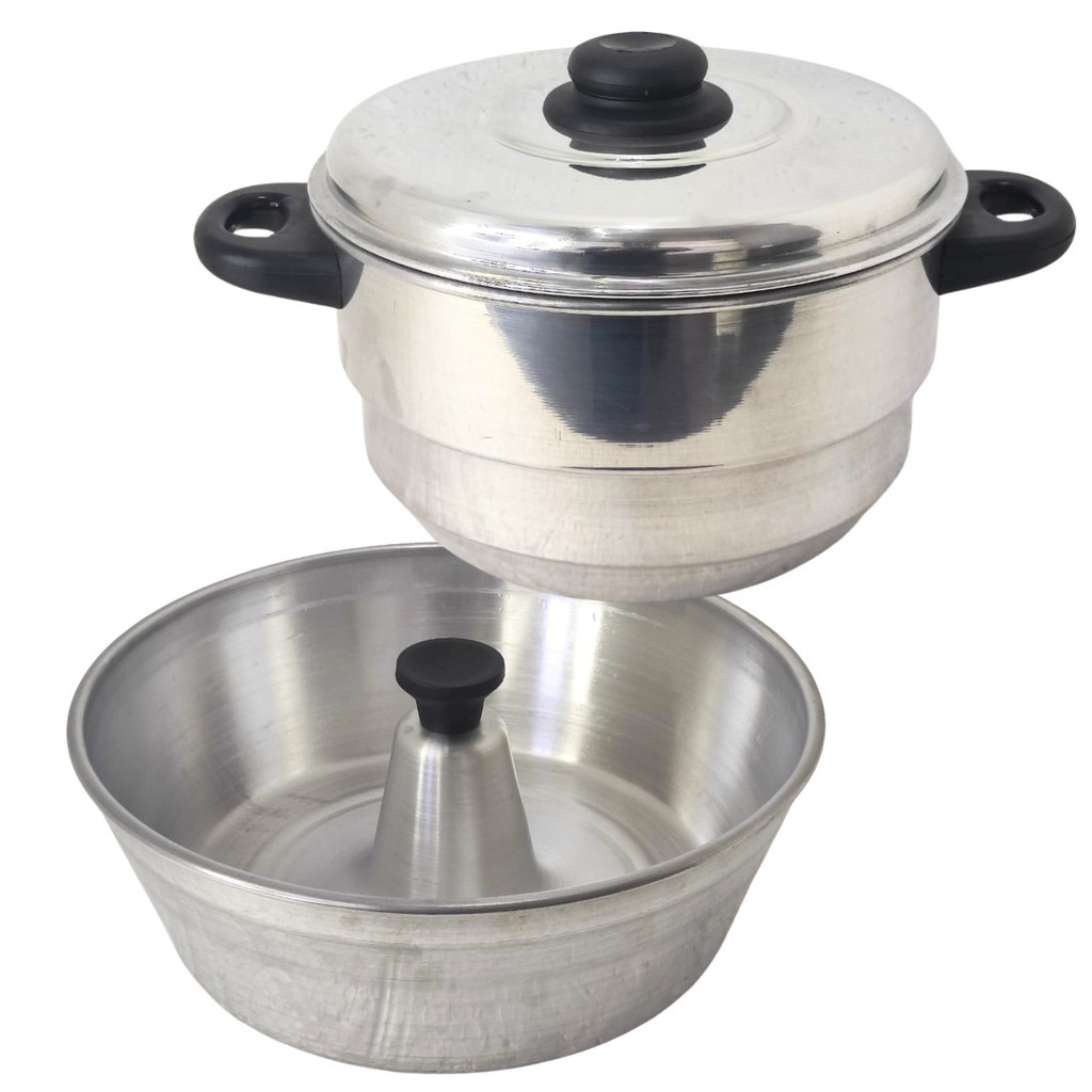 Forma Pudim Alumínio Grande Dupla Receita Ideal para Banho Maria