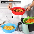 Kit 5 Formas de Silicone Air Fryer e Microondas - Entrega Grátis