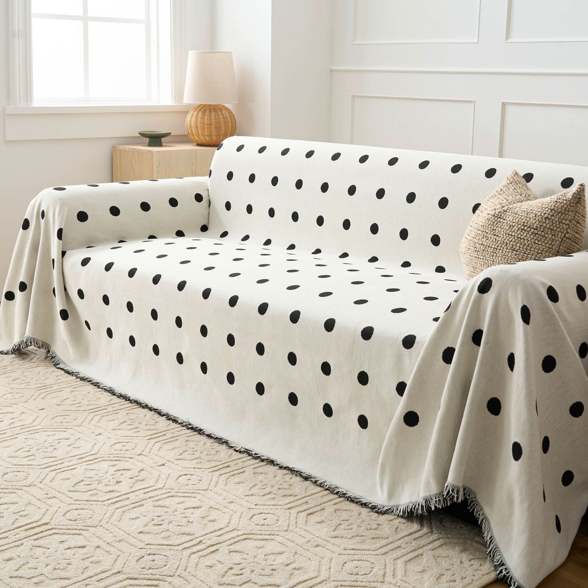 Capa de Sofá Chenille Reversível Black Boba Pet-Friendly Anti-Rugas