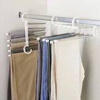 CabideFlex - Cabide Retrátil Organizador 5 em 1 Dobrável em Aço Inox - Entrega Grátis