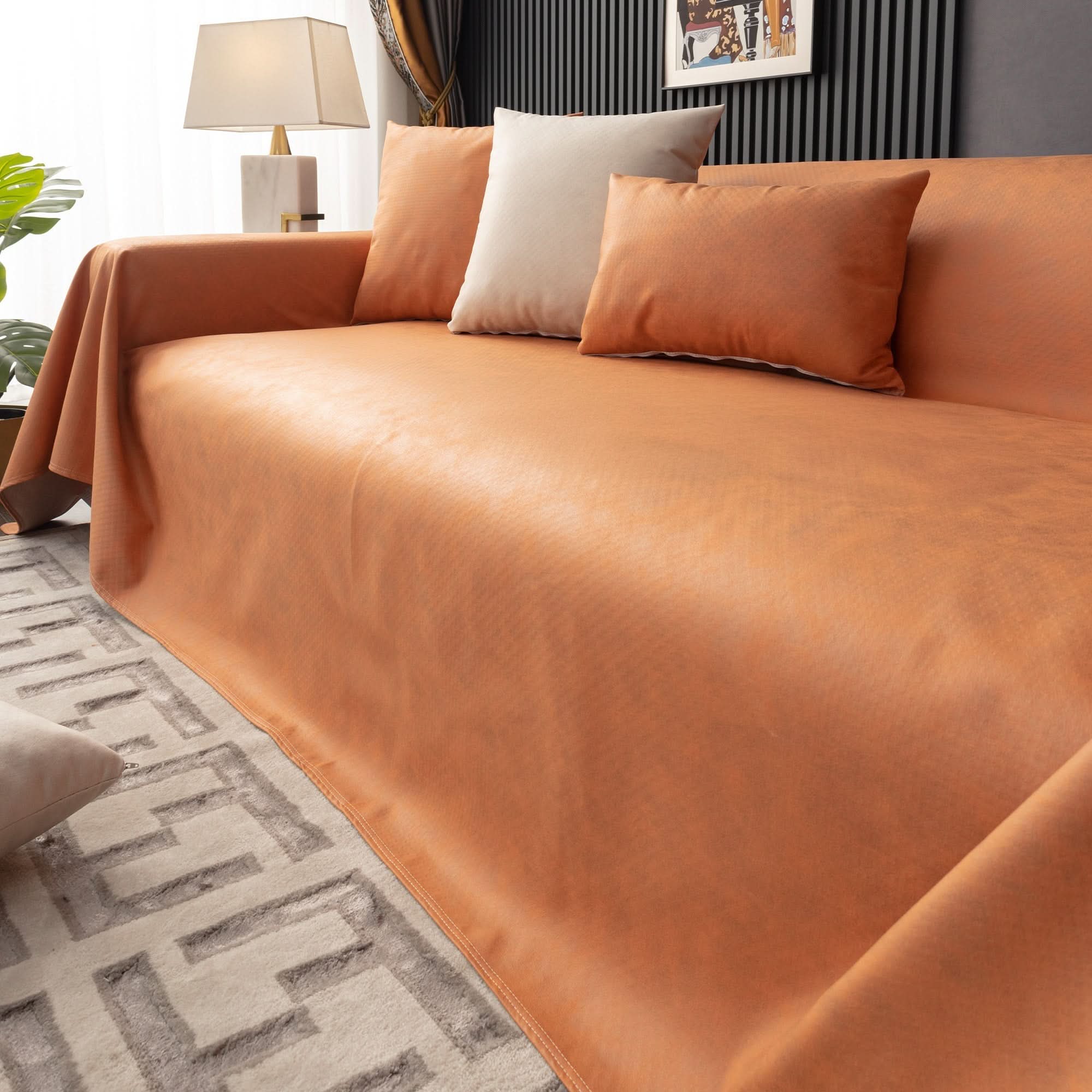 Capa de Sofá Impermeável Anti-Arranhões Antiderrapante 3 em 1 para Pets