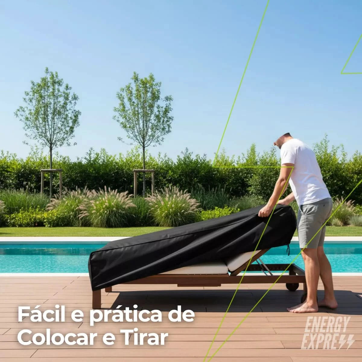 Capa para Espreguiçadeira Impermeável Retangular