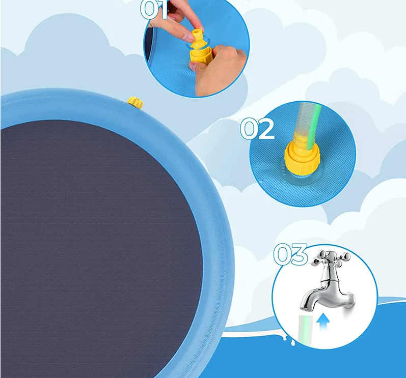 Piscina com Chafariz para Cachorros e Crianças