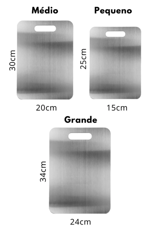 InoxClean - Tábua de Cozinha de Titanium Antibacteriana - Entrega Grátis