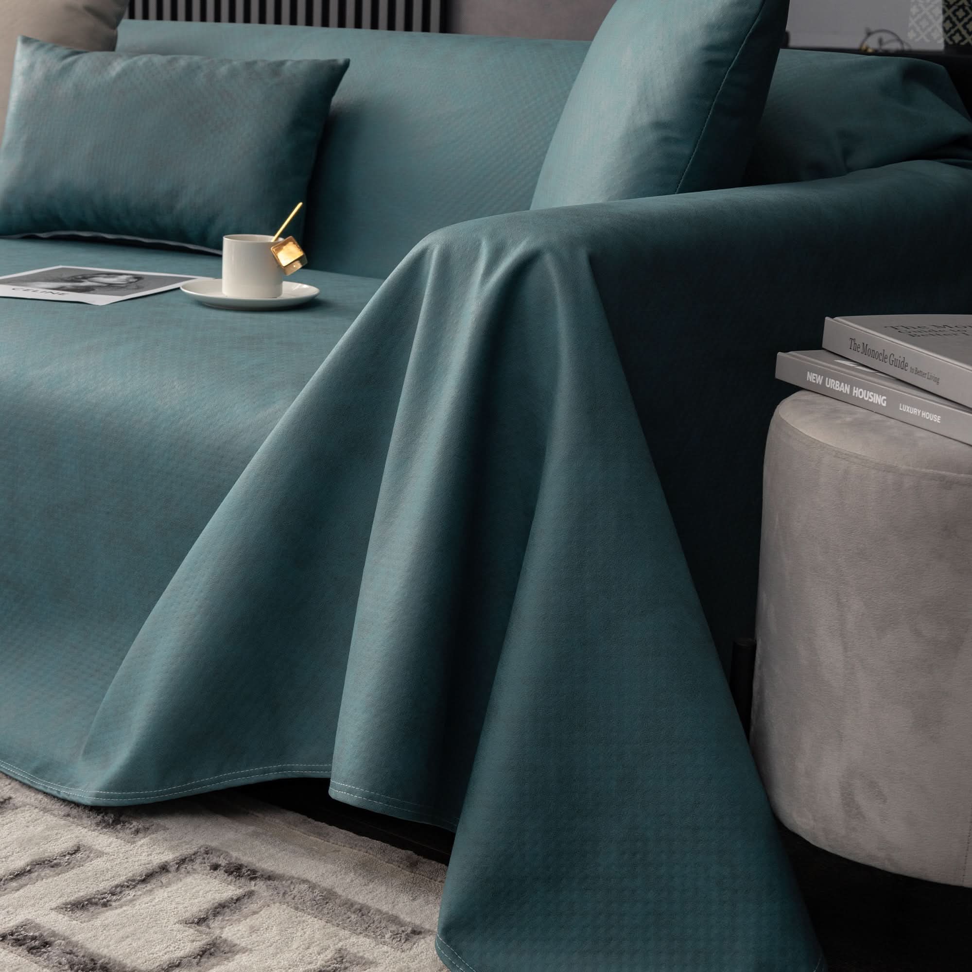 Capa de Sofá Impermeável Anti-Arranhões Antiderrapante 3 em 1 para Pets