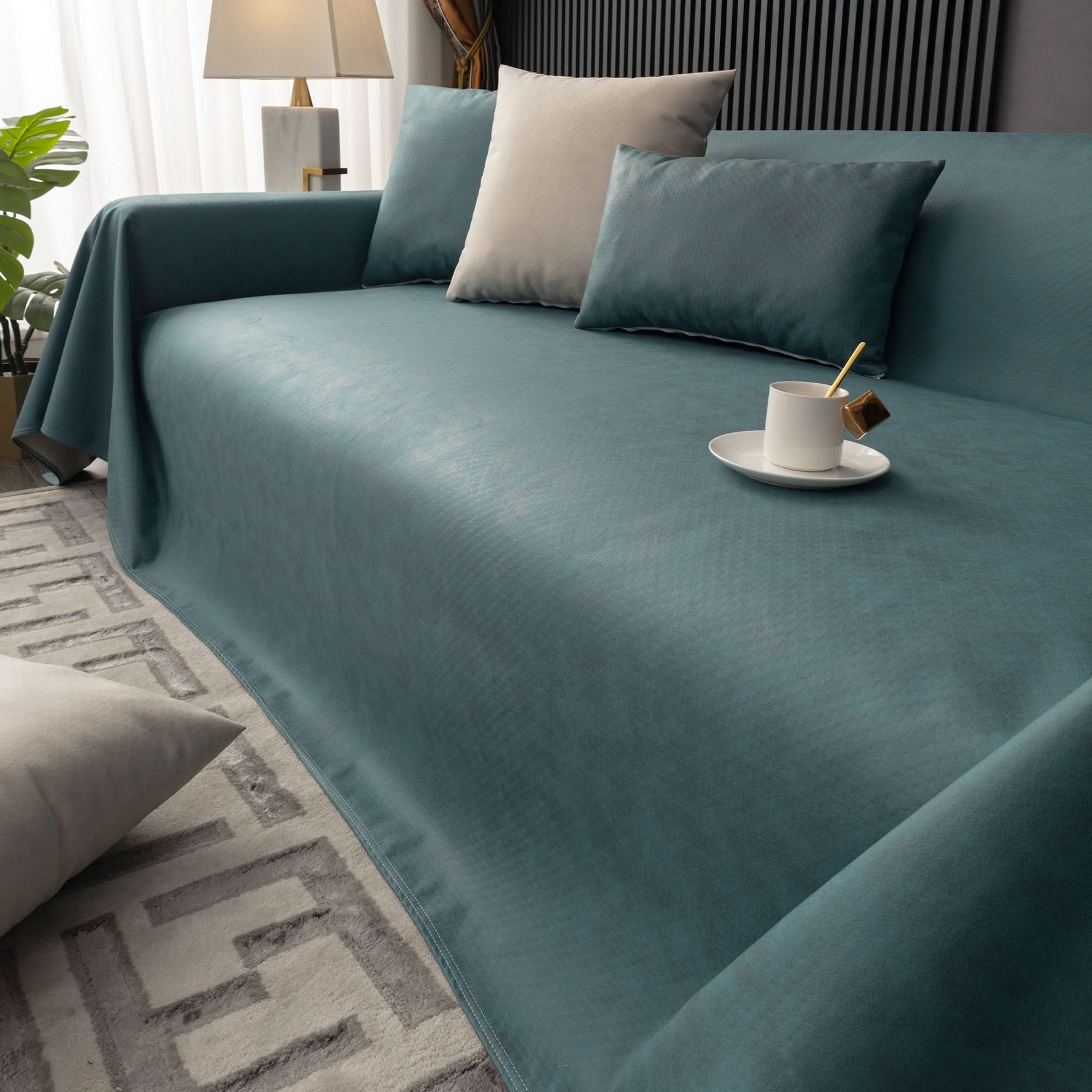 Capa de Sofá Impermeável Anti-Arranhões Antiderrapante 3 em 1 para Pets