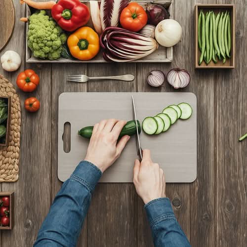 InoxClean - Tábua de Cozinha de Titanium Antibacteriana - Entrega Grátis