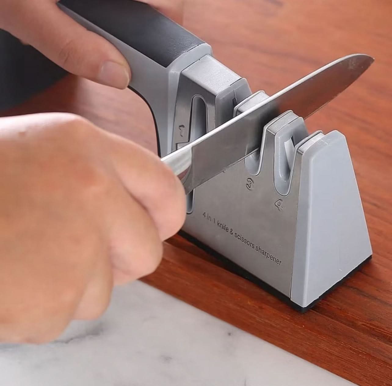 Afiamax - Amolador Afiador de Facas e Tesouras Profissional 4 Em 1 - Entrega Grátis