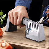 Afiamax - Amolador Afiador de Facas e Tesouras Profissional 4 Em 1 - Entrega Grátis