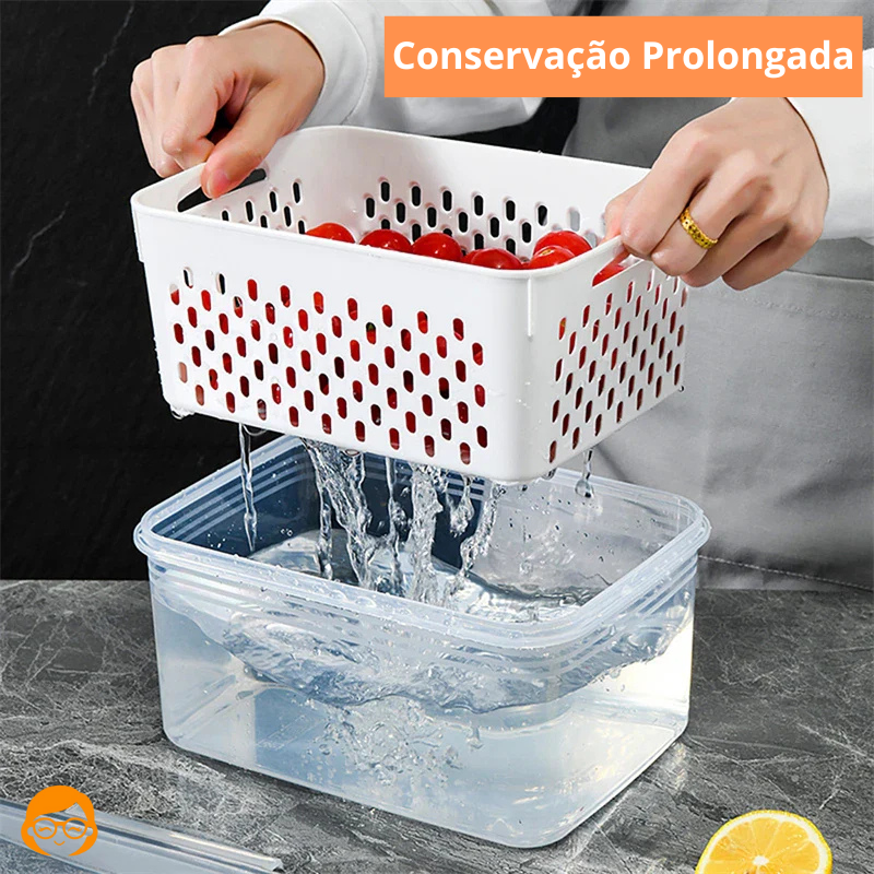 PoteZen - Pote Hermético Organizador de Geladeira - Entrega Grátis