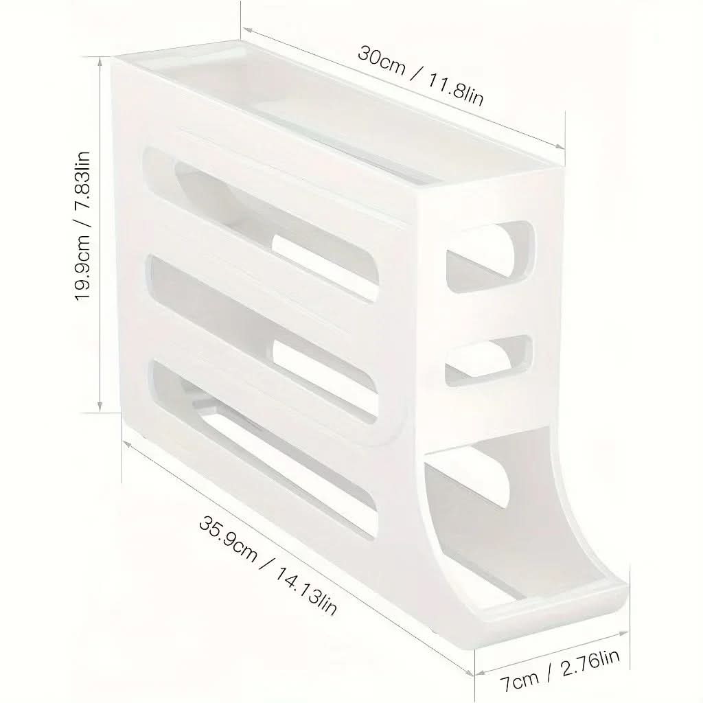 Porta Ovos 4 Andares com Dispenser – Até 30 Ovos