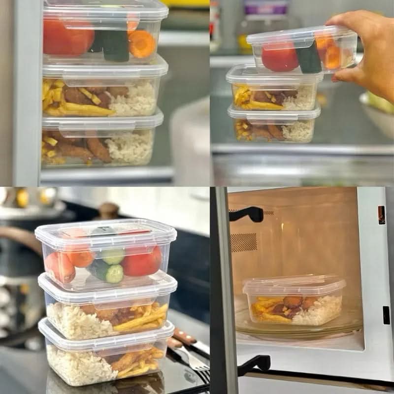 Kit 10 Marmitas com Travas Laterais