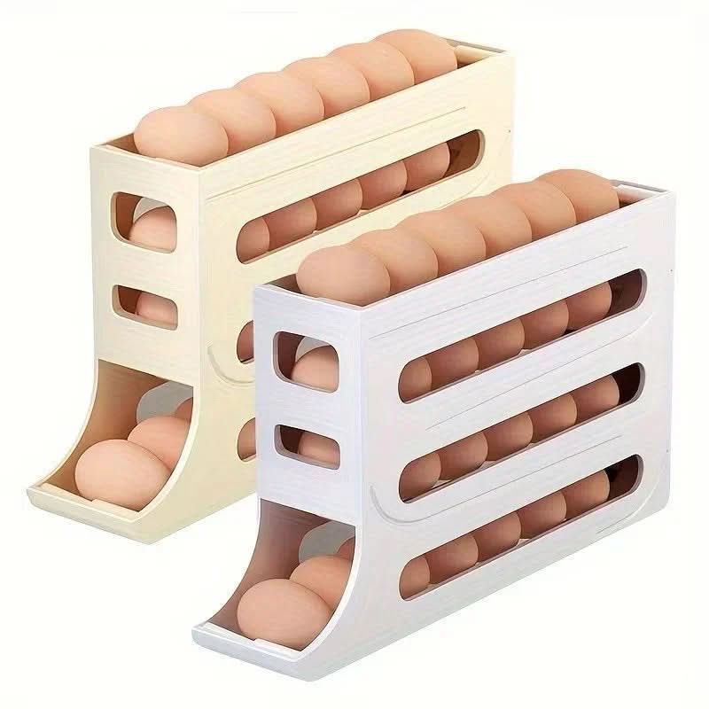 Porta Ovos 4 Andares com Dispenser – Até 30 Ovos