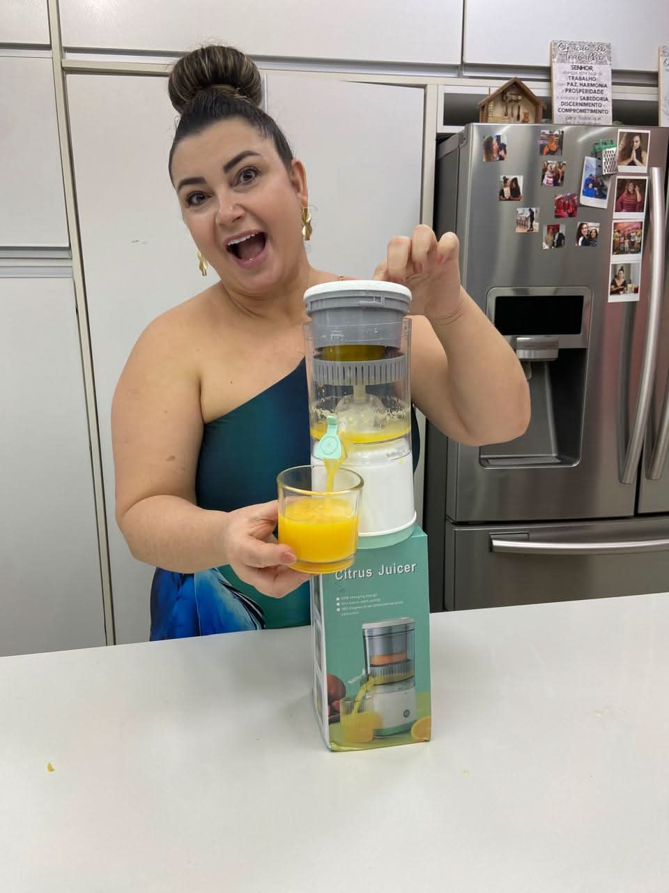 SucoMax - Espremedor de Frutas Elétrico USB Portátil - Entrega Grátis