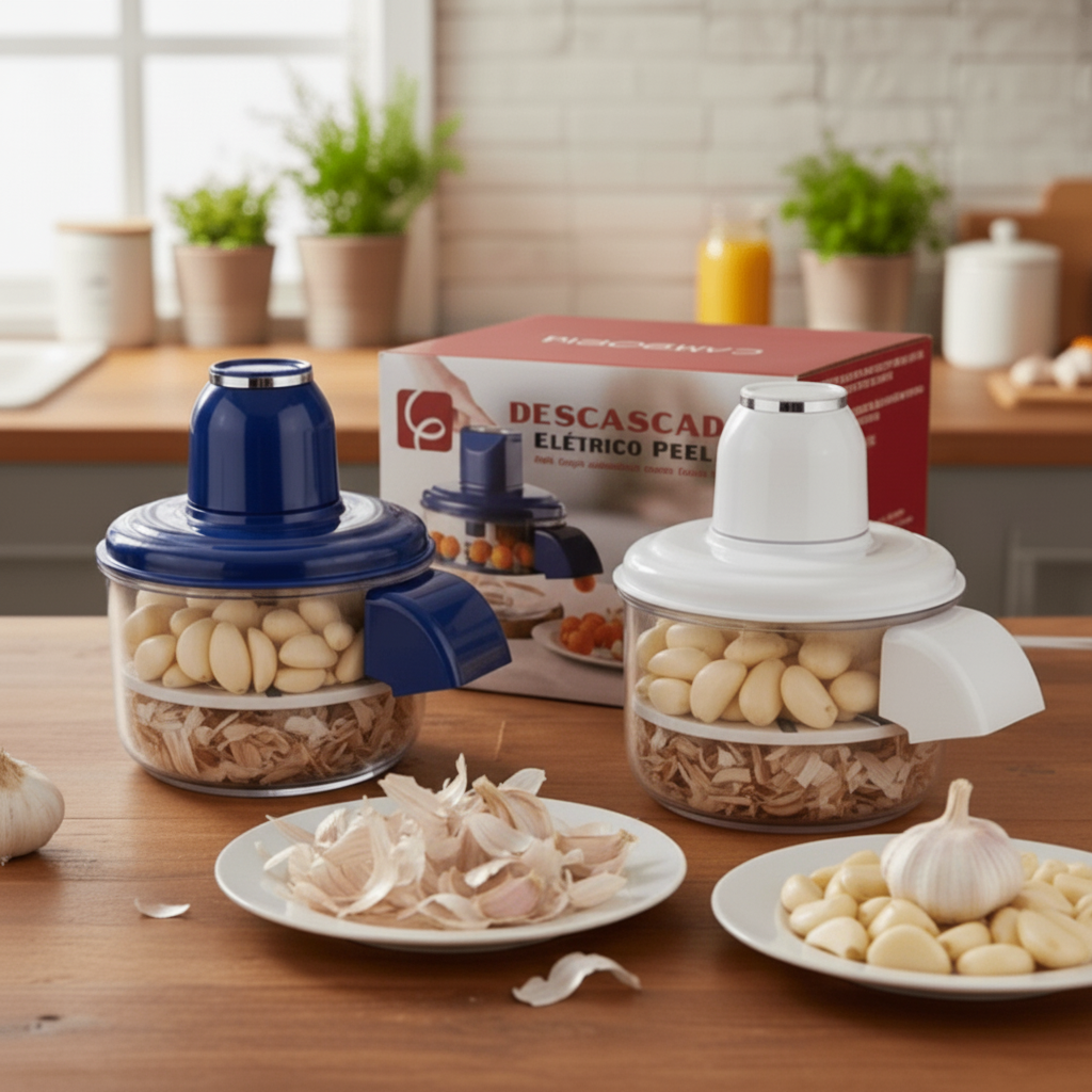 PeelPro™ - Alho e Frutas Descascados em Segundos Sem cheiro e Sem sujeira + Brinde GRÁTIS