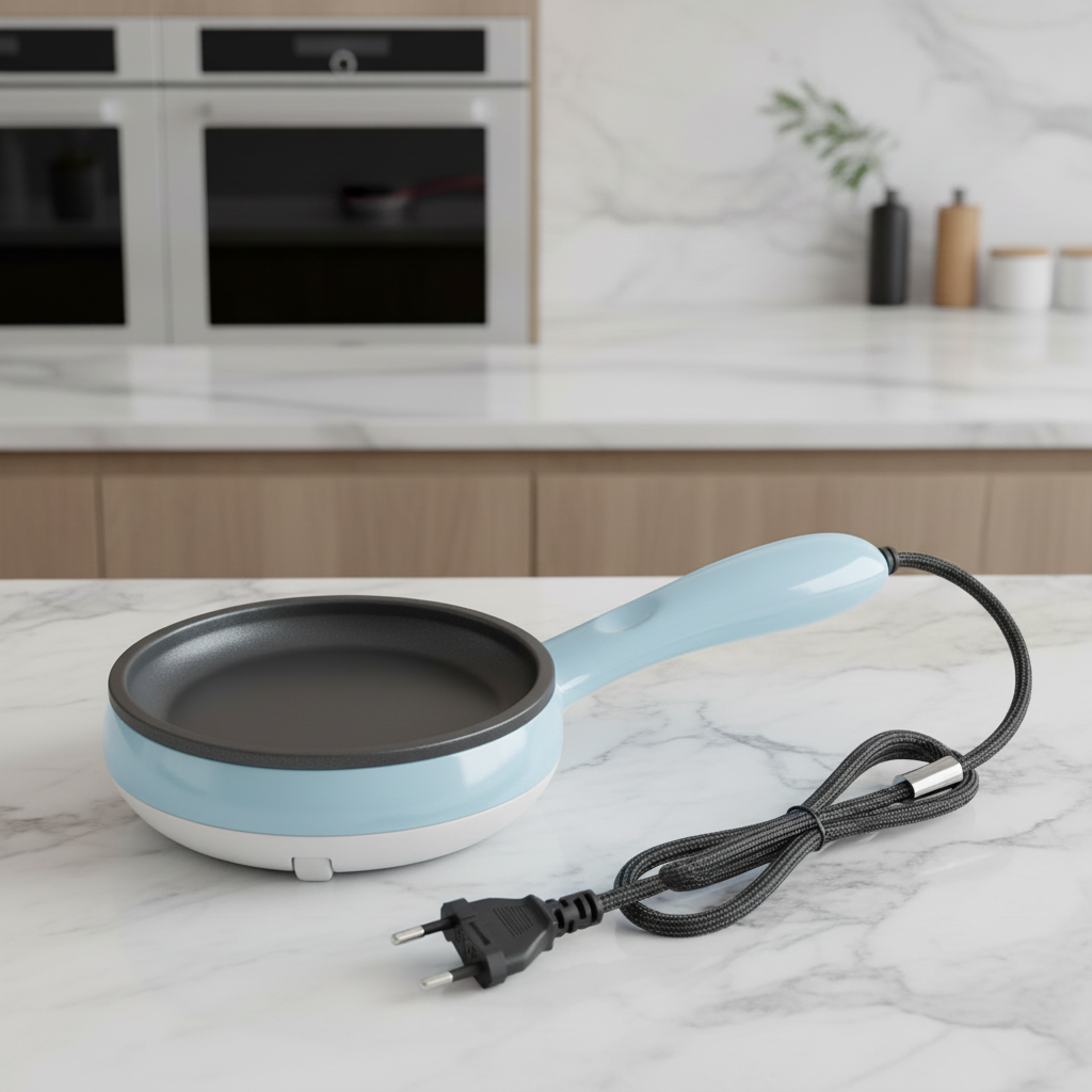 PanFlex - Frigideira Elétrica Antiaderente Com Suporte para Cozinhar Ovos - Entrega Grátis