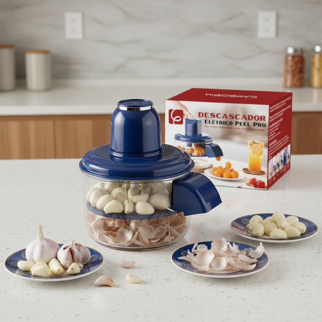 PeelPro™ - Alho e Frutas Descascados em Segundos Sem cheiro e Sem sujeira + Brinde GRÁTIS