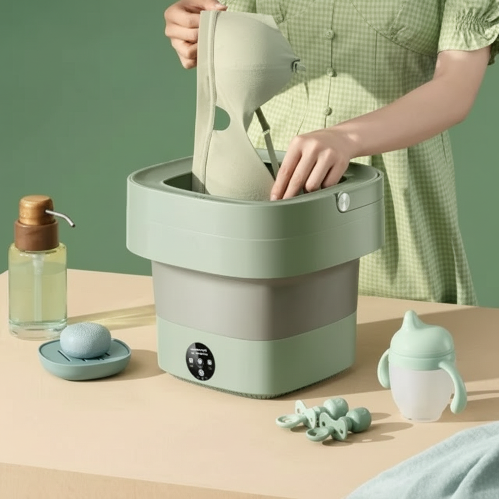 UltraClean - Mini Máquina de Lavar Elétrica Portátil Ideal Para Peças Pequenas - Entrega Grátis