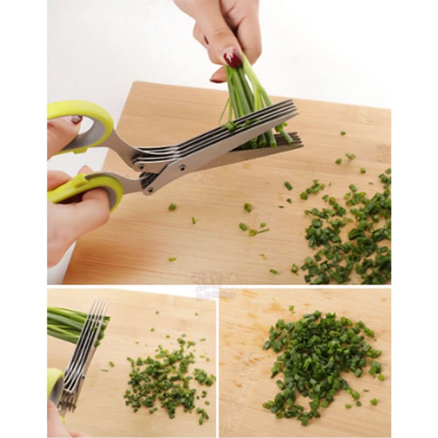 EasyCut - Tesoura de cozinha com 5 lâminas para cortar alimentos