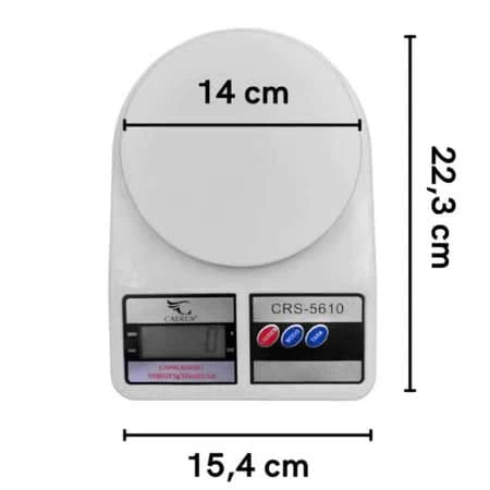 Balança Digital de Cozinha de 1g a 10Kg Alta Precisão - Entrega Grátis