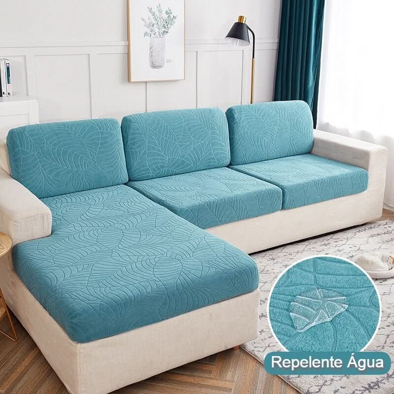 Capa Assento Sofá Jacquard Repelente de Água