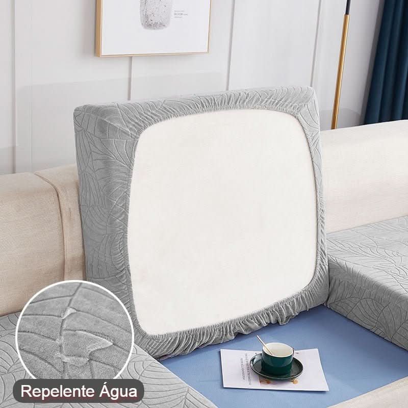 Capa Assento Sofá Jacquard Repelente de Água