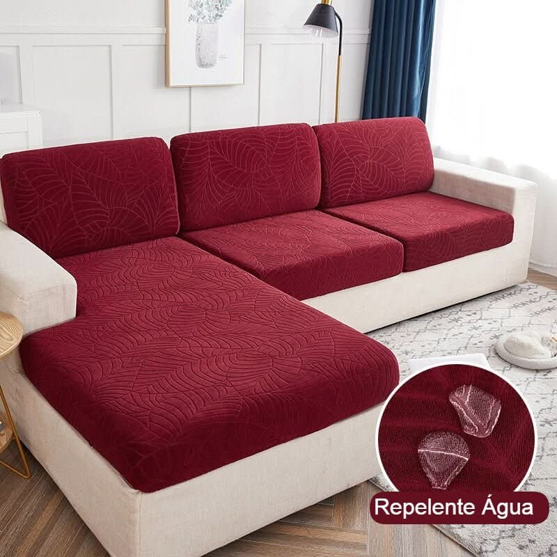 Capa Assento Sofá Jacquard Repelente de Água