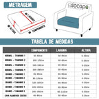 Capa Assento Sofá Jacquard Repelente de Água