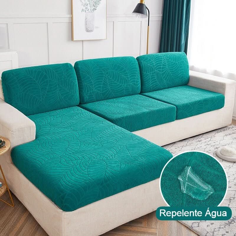 Capa Assento Sofá Jacquard Repelente de Água