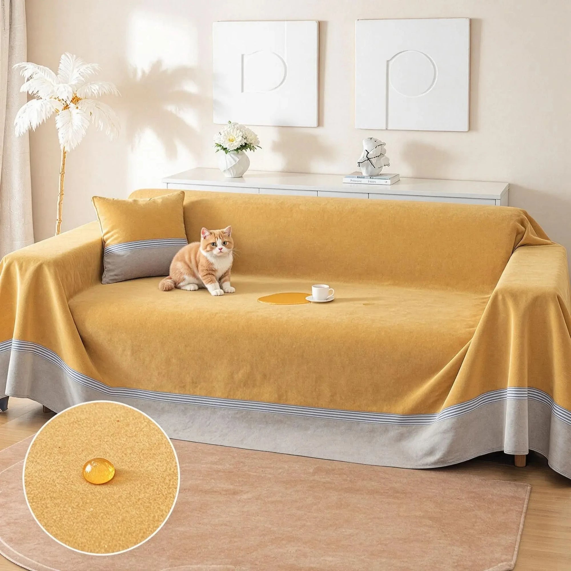 Capa Anti-Xixi MaxProtect para Sofás em Chenille