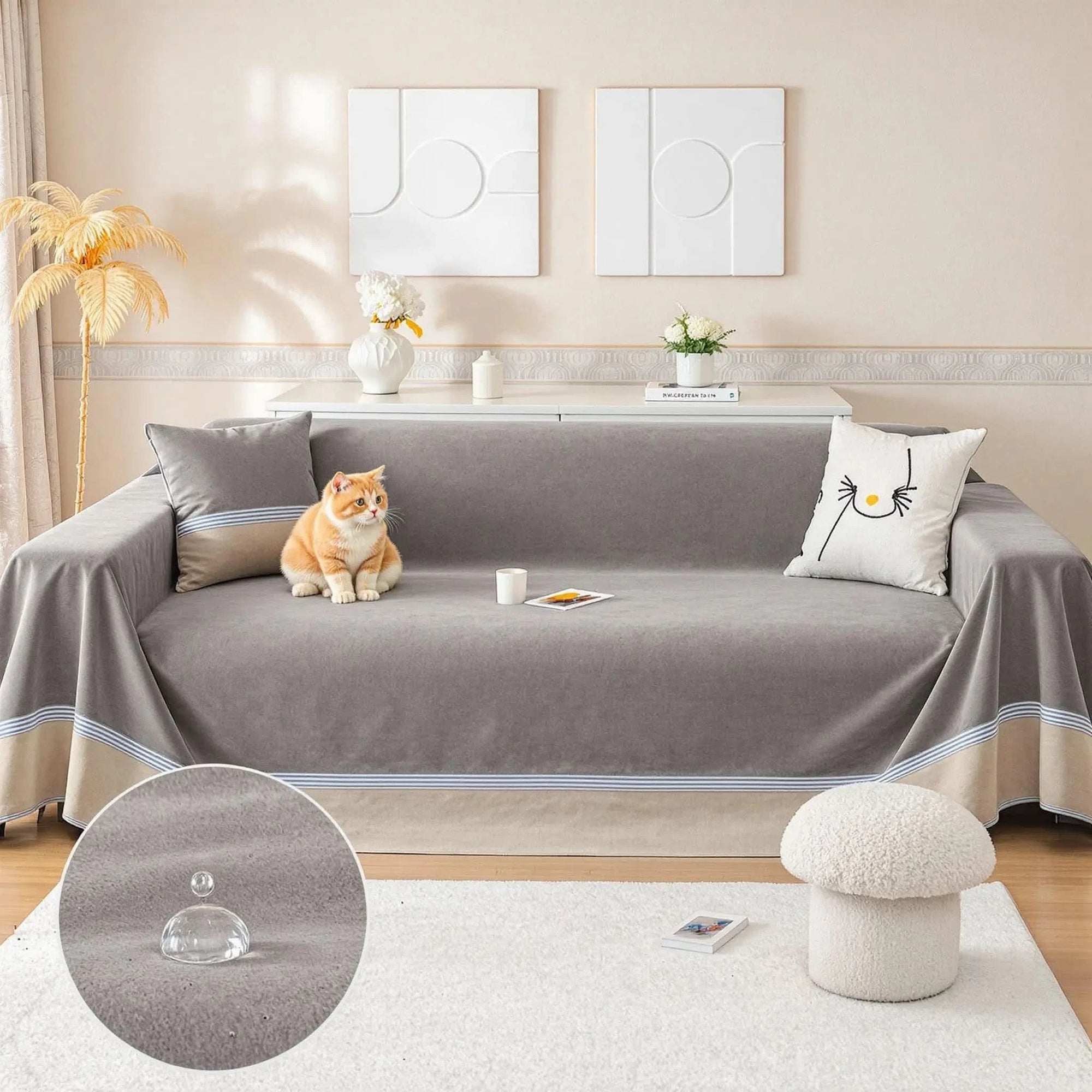 Capa Anti-Xixi MaxProtect para Sofás em Chenille