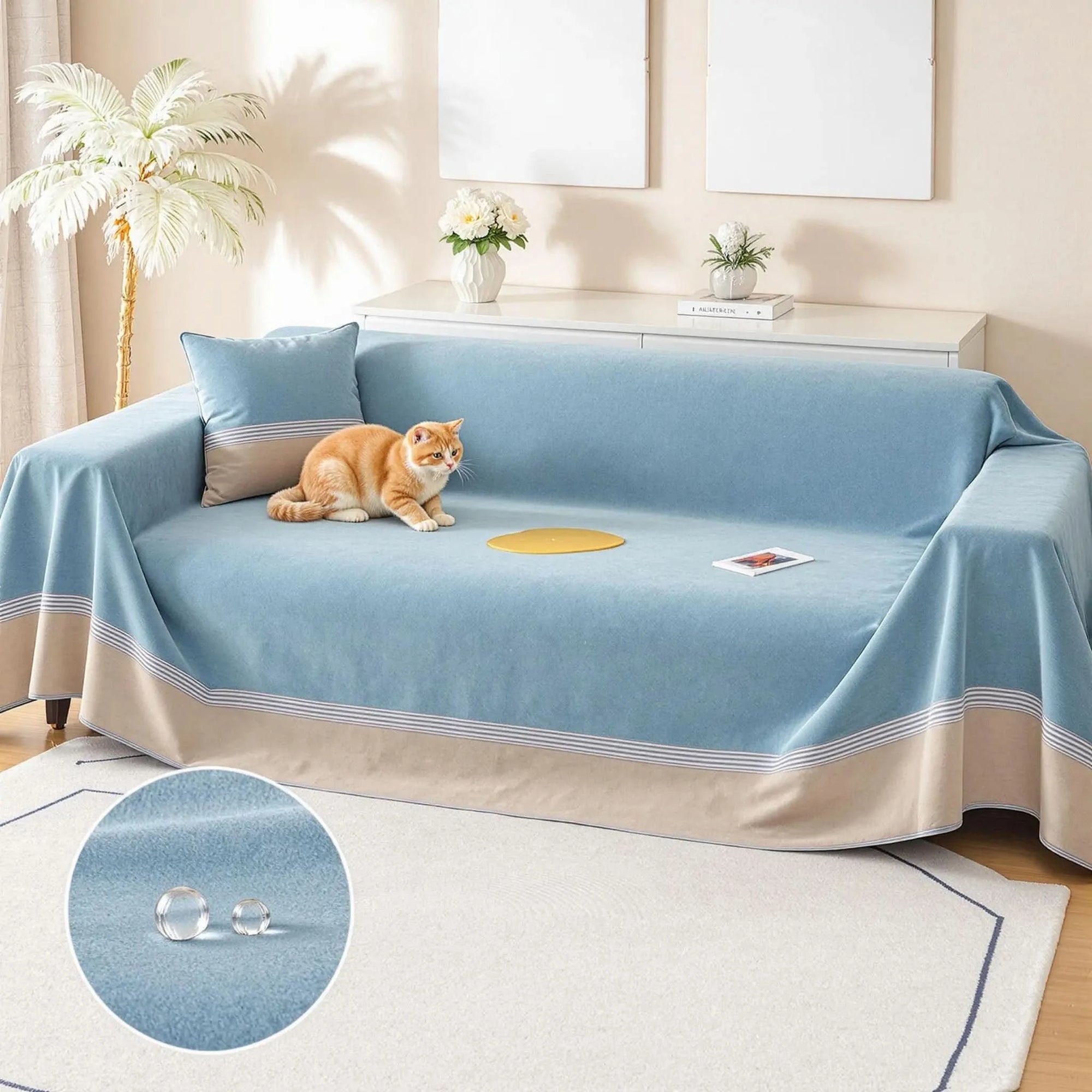 Capa Anti-Xixi MaxProtect para Sofás em Chenille