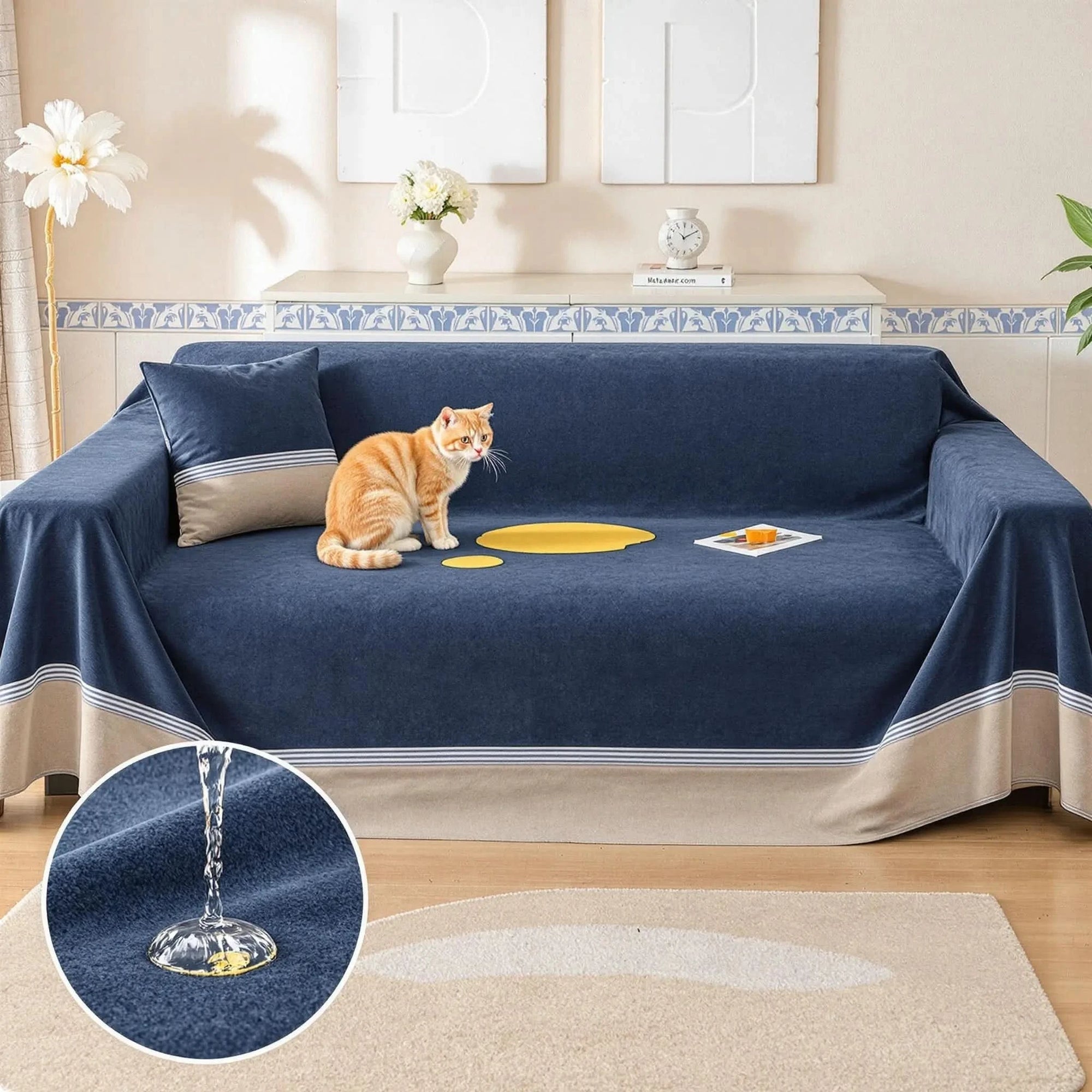 Capa Anti-Xixi MaxProtect para Sofás em Chenille