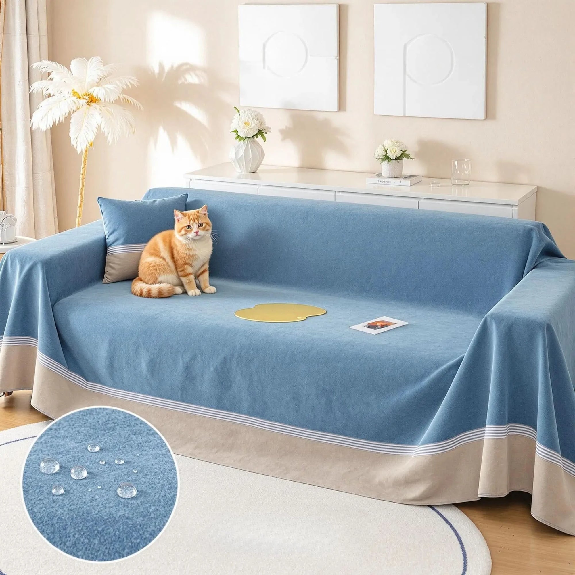 Capa Anti-Xixi MaxProtect para Sofás em Chenille