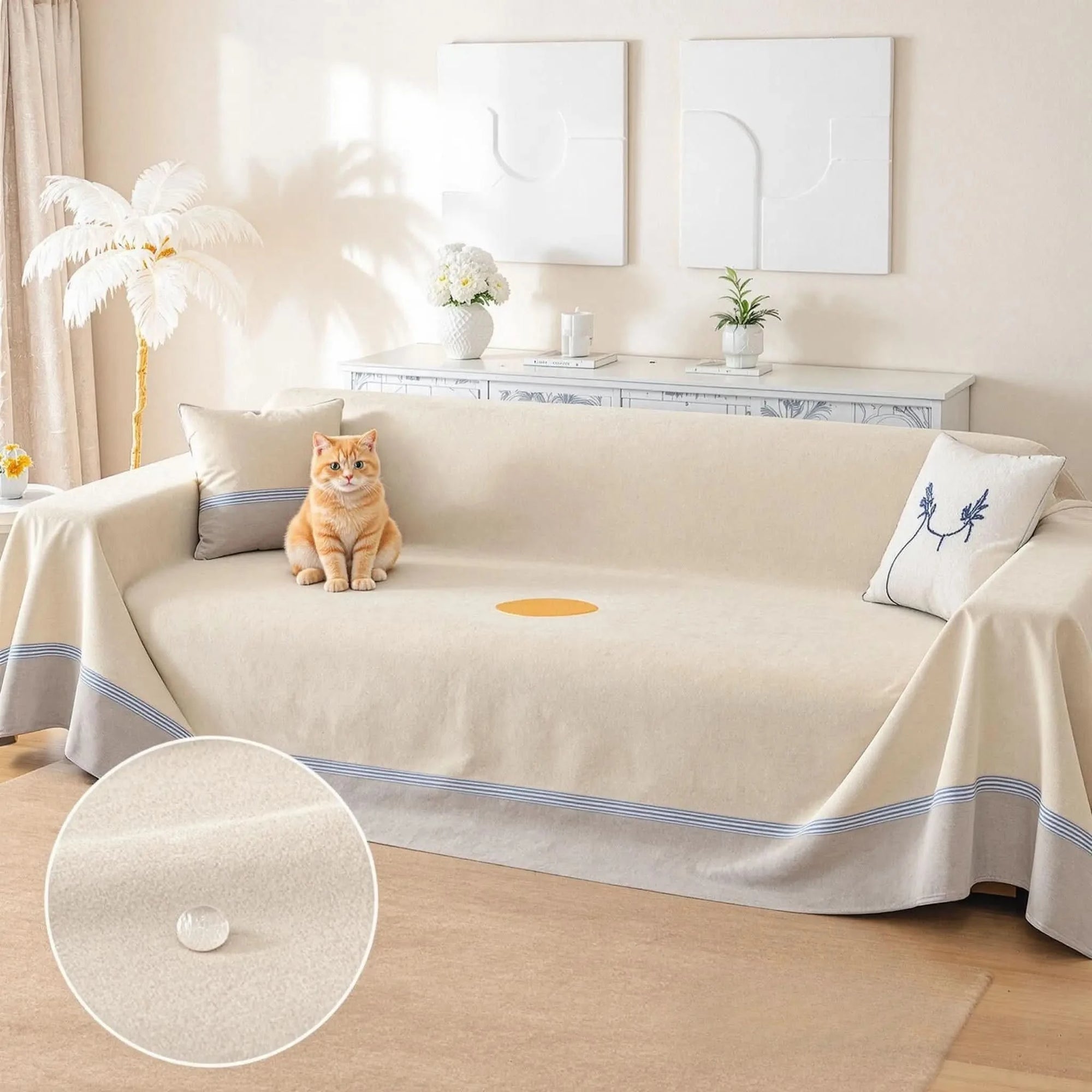 Capa Anti-Xixi MaxProtect para Sofás em Chenille