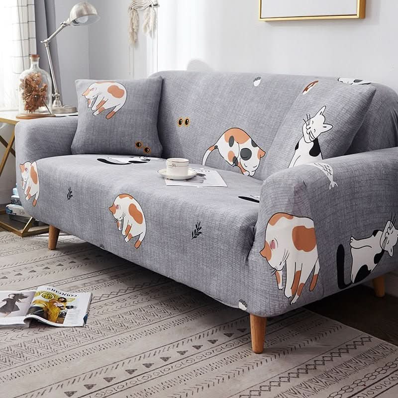 Capa para Sofá em Spandex Estampado | Desenhos Modernos | Socapa
