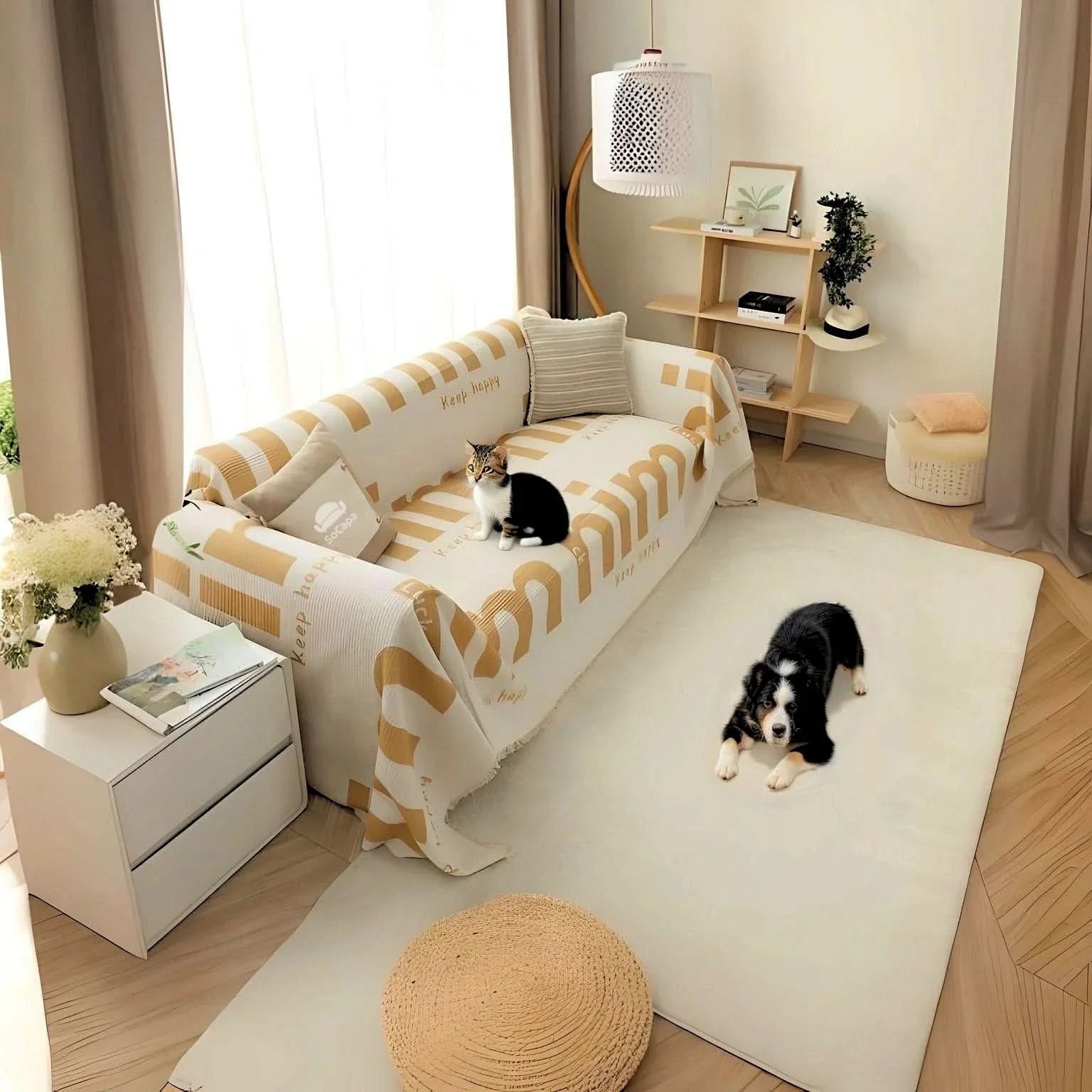 Capa Sofá PelosZero™ Ultra - Defesa Máxima Anti-Pelos & Anti-Arranhões