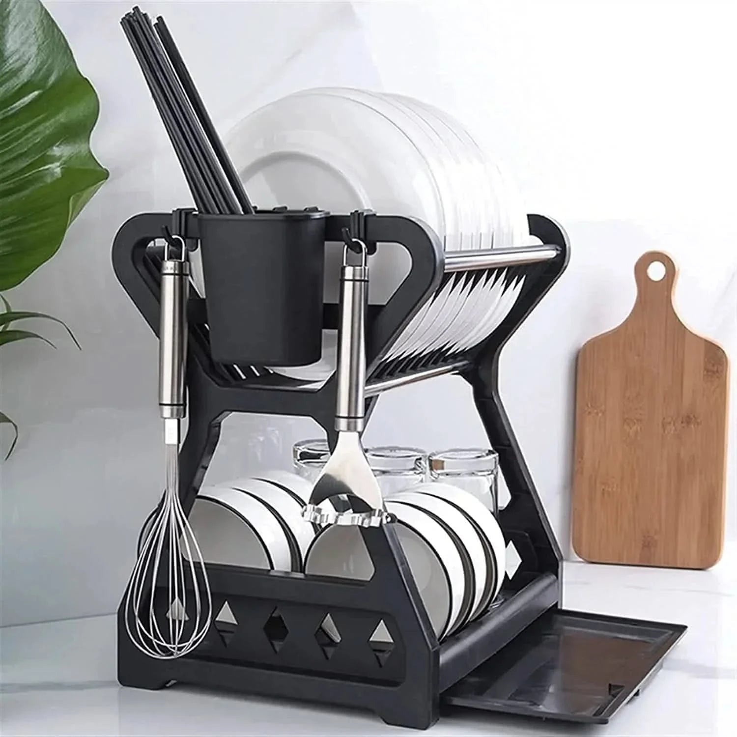 Escorredor Louça Dupla Camada Bancada