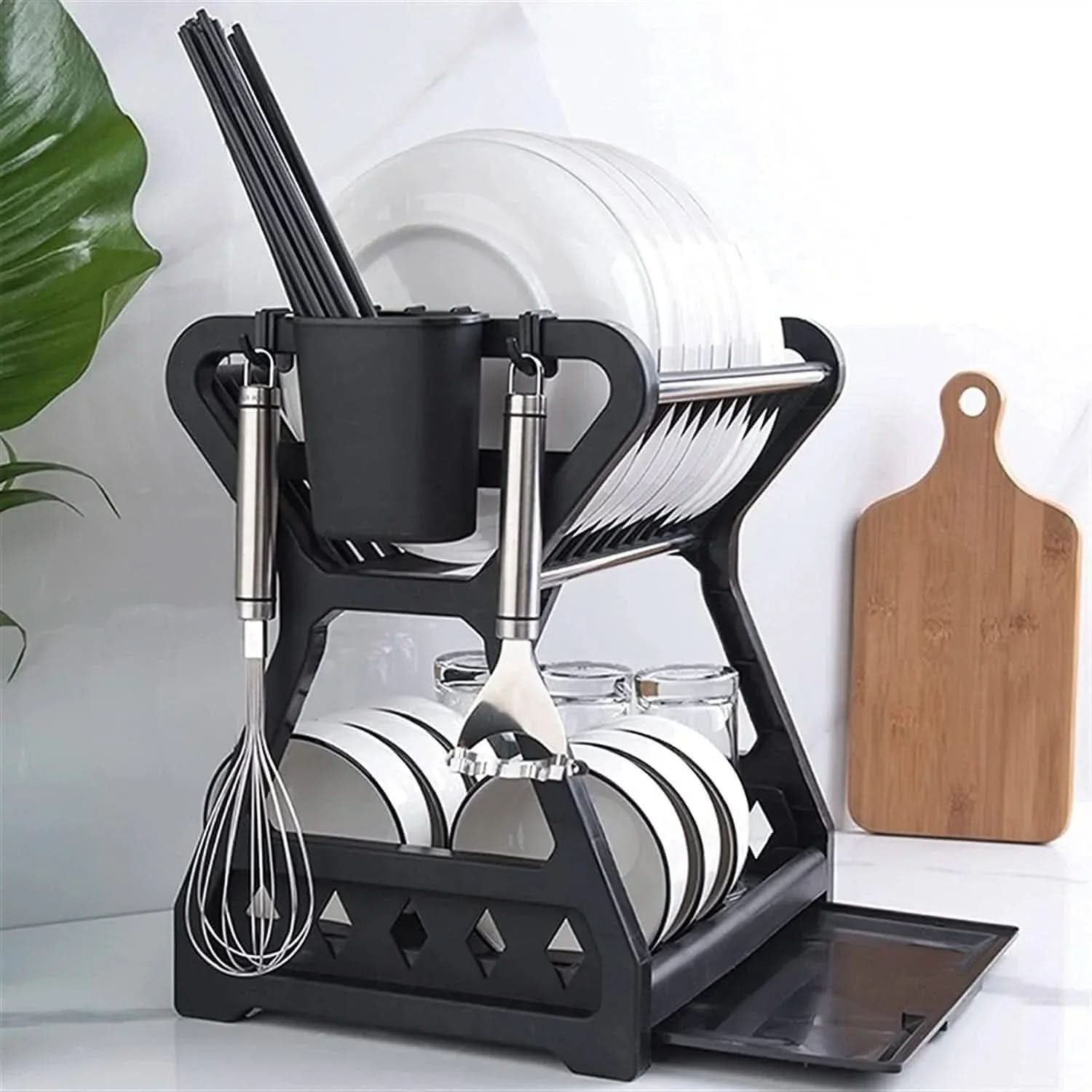 Escorredor Louça Dupla Camada Bancada