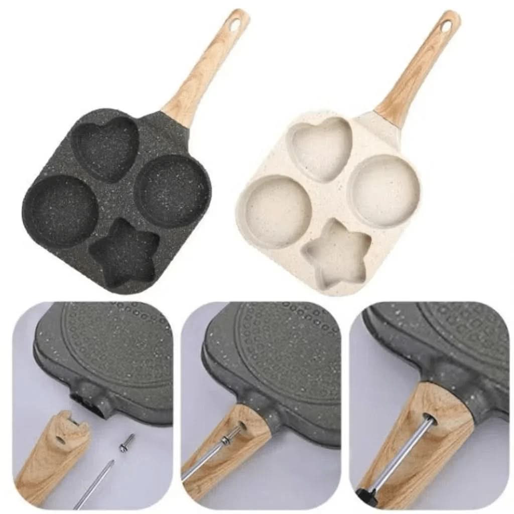 Frigideira Antiaderente 3 em 1 com Divisórias