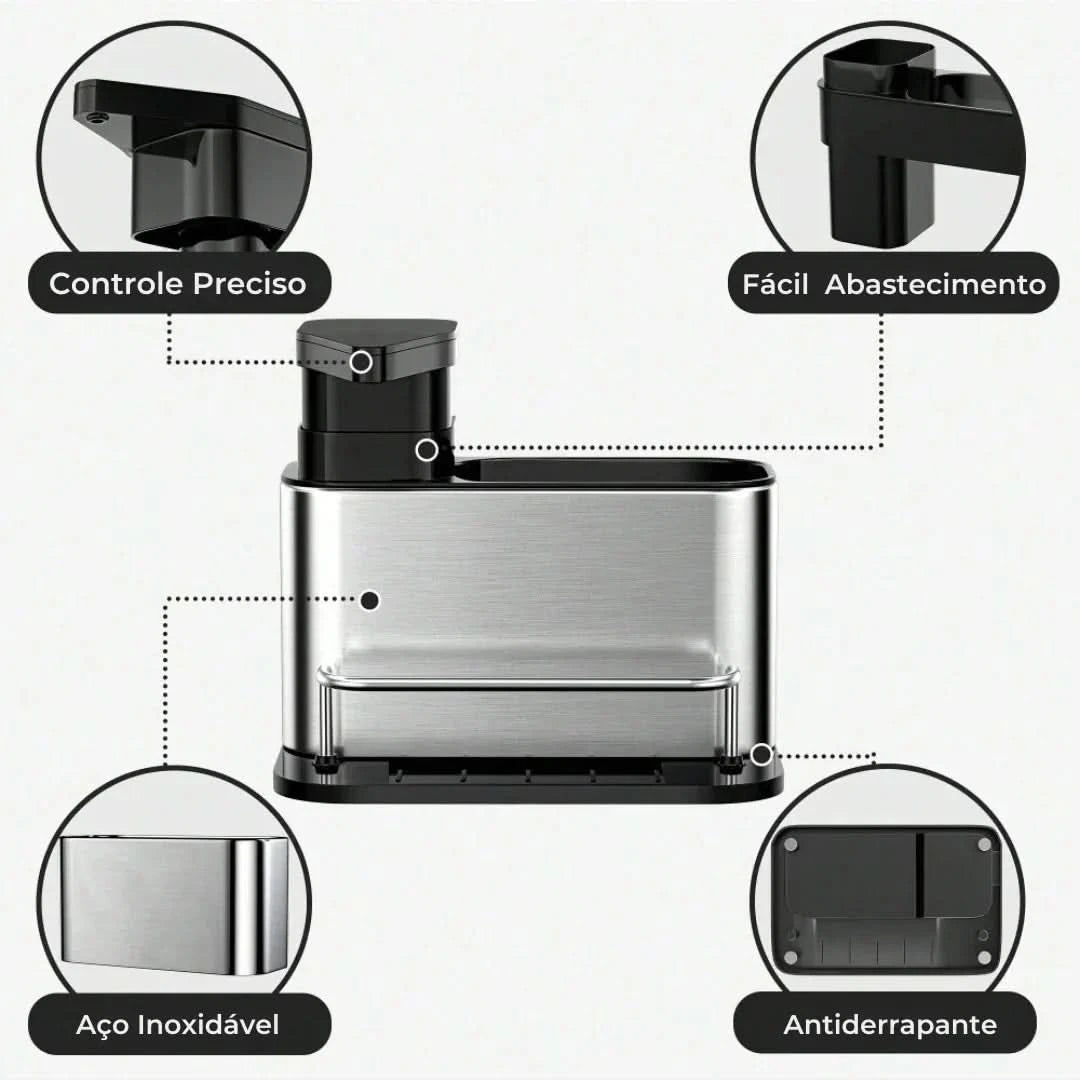 MultiFlex 3 em 1 - O Dispensador que Organiza Sua Cozinha - Entrega Grátis