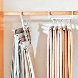 CabideFlex - Cabide Retrátil Organizador 5 em 1 Dobrável em Aço Inox - Entrega Grátis