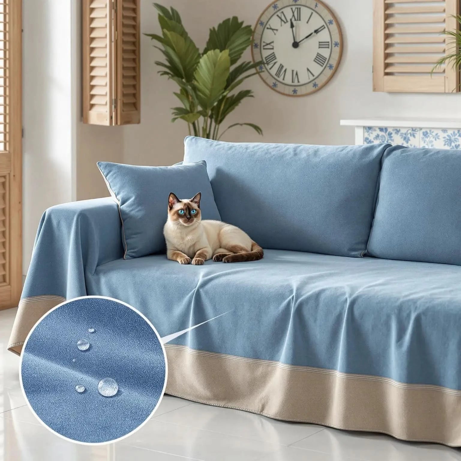 Capa Anti-Xixi MaxProtect para Sofás em Chenille