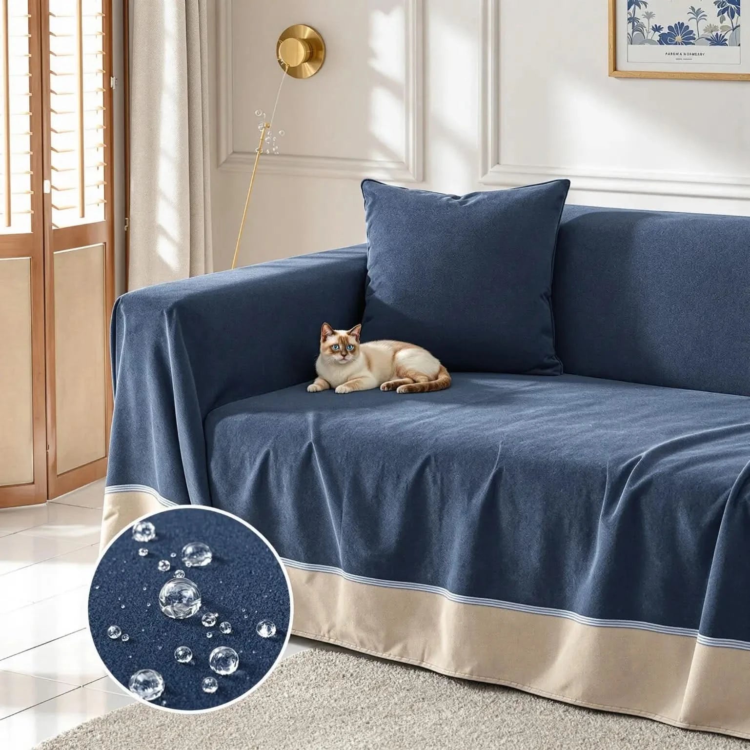 Capa Anti-Xixi MaxProtect para Sofás em Chenille